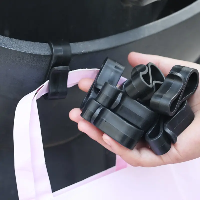 Multi-function Electric Car Storage Box Hook Hanging Plastic S Shaped Clips Outdoor Camping DIY Supplies Black
