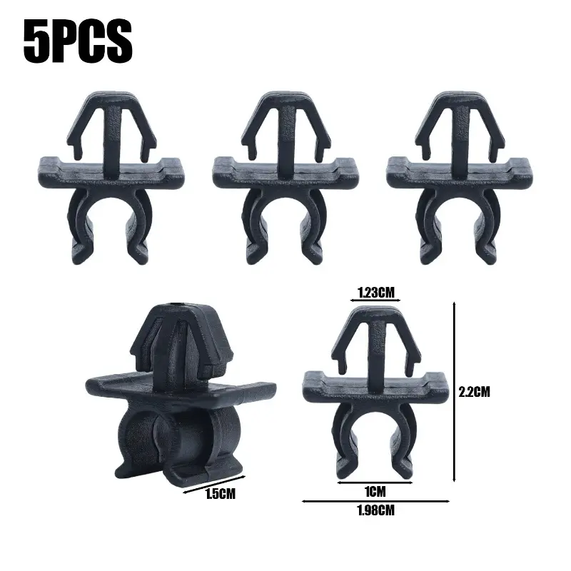 5-50PCS Car Hood Prop Rod Clip Auto Fasteners Engine Cover Support Clips Black Plastic Retainer Suitable for Nissan Models