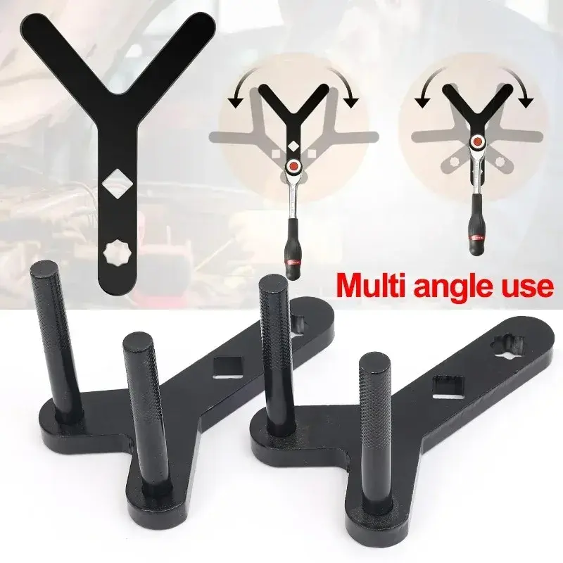 1Set Car Lower Control Arm Prying Tool Pry Bar Wrench for 1/2 Ratchet Open-end Wrench Half Shaft Drive Shaft Disassembly Tool