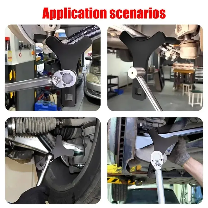 1Set Car Lower Control Arm Prying Tool Pry Bar Wrench for 1/2 Ratchet Open-end Wrench Half Shaft Drive Shaft Disassembly Tool