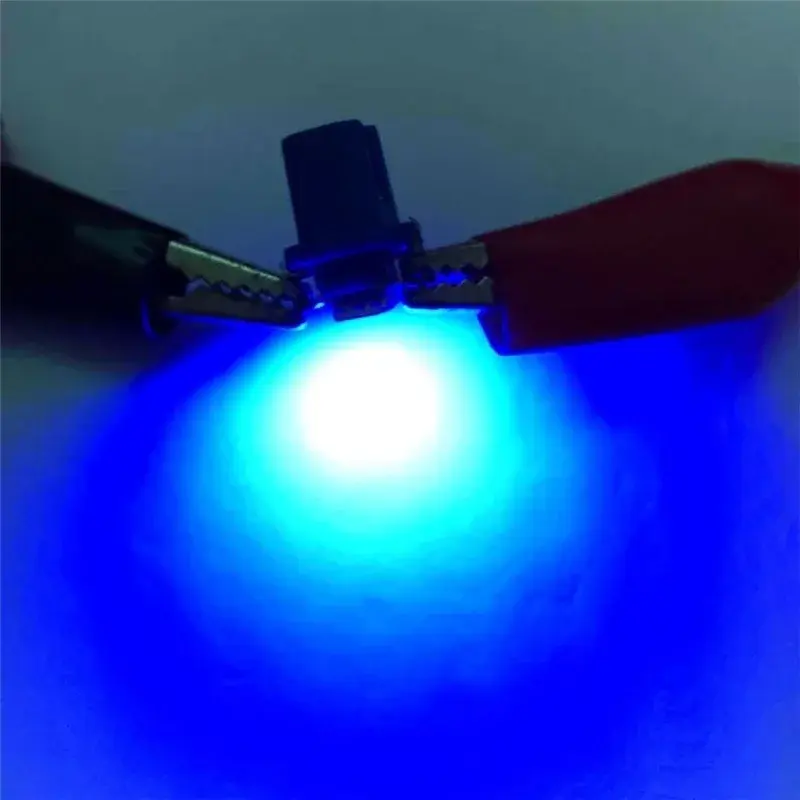 10Pcs T5 B8.5D 5050 SMD White Light Car LED Dashboard Dash Lamp High Brightness White Light 12V Instrument Light Bulb