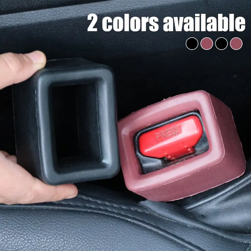 Car Seat Belt Buckle Cover Anti Scratch Seatbelt Button Protector Seat Belt Protection Cover Holder Car Interior Accessories