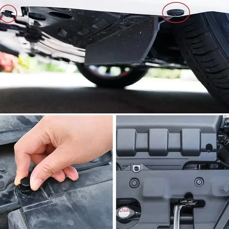 40PCS Car Fender Rivet Retainer Fastener Hole Rivet Retainer Push Pin Clips Auto Bumper Door Trim Panel Liner Clips