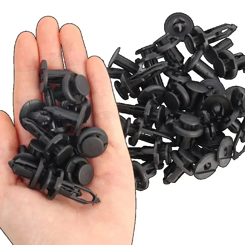 40PCS Car Fender Rivet Retainer Fastener Hole Rivet Retainer Push Pin Clips Auto Bumper Door Trim Panel Liner Clips
