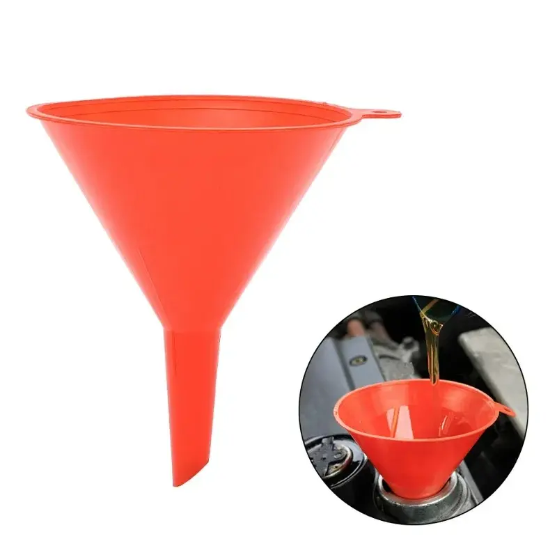 4pcs Car Plastic Funnels Refueling Car Long Stem Funnel Gasoline Oil Fuel Filling Tool Car for Motorcycle Farm Machine Funnel