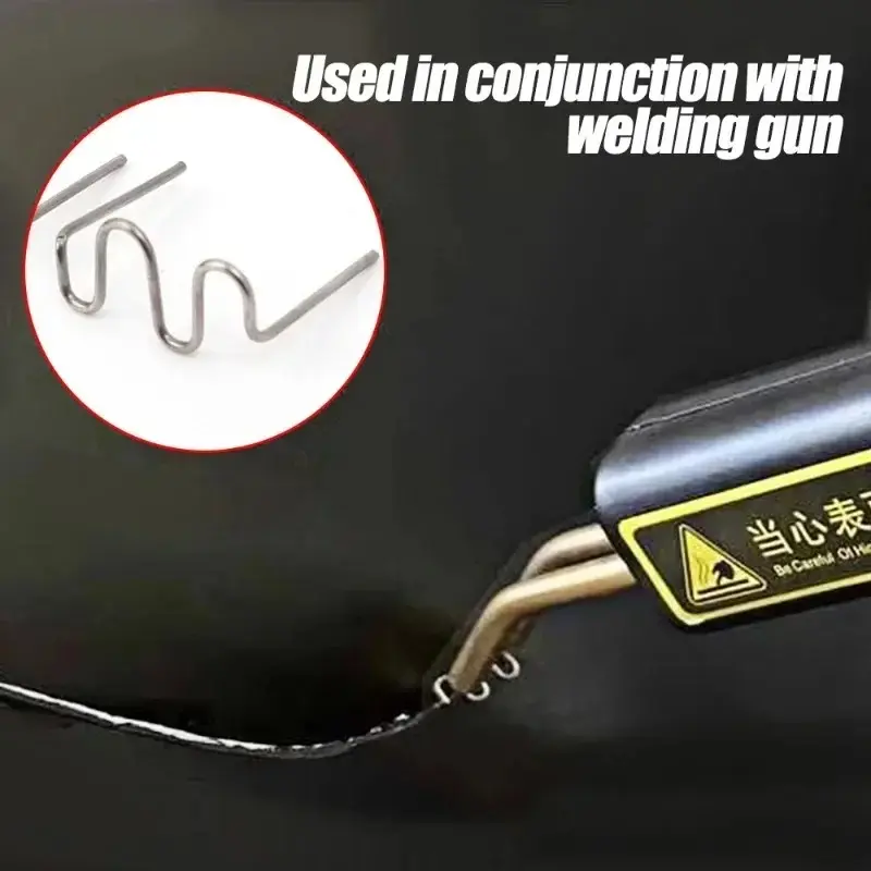 0.8mm Welding Nails S Wave Staples for Car Bumper Bodywork Plastic Stapler Repair Kit Paint Dent Repair Tool