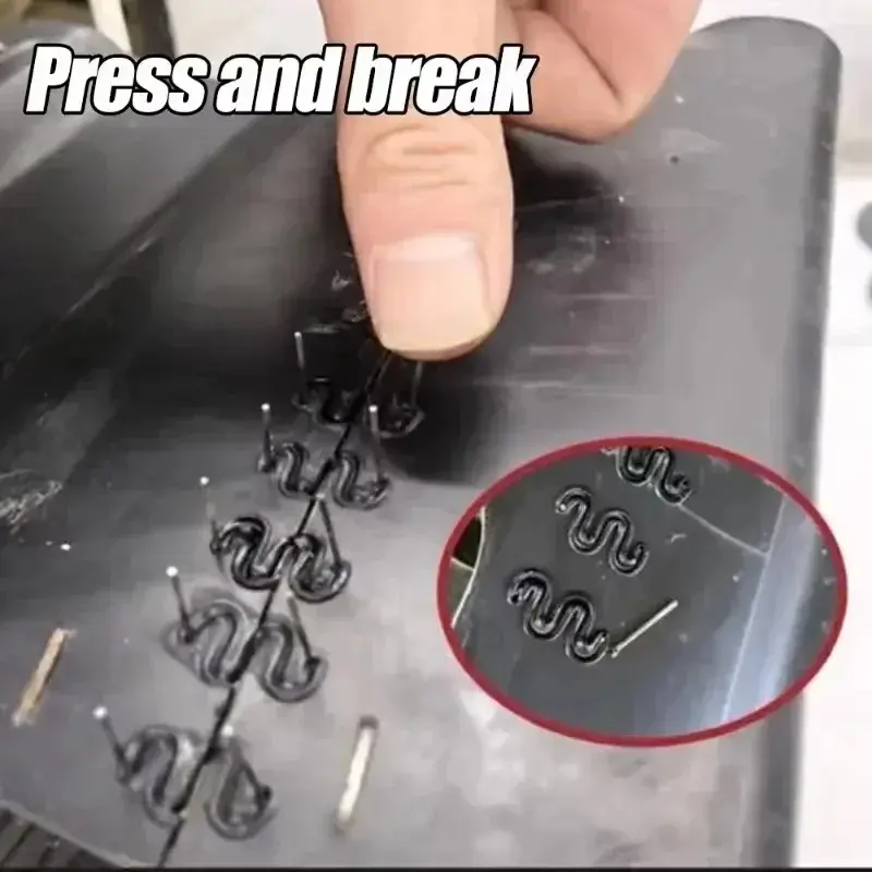 0.8mm Welding Nails S Wave Staples for Car Bumper Bodywork Plastic Stapler Repair Kit Paint Dent Repair Tool