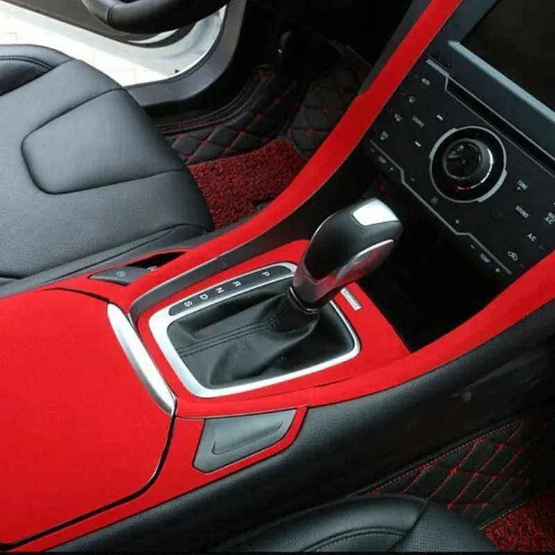 Universal Velvet Cloth Stickers Fluff Fabric Suede Wrapping Film Car Styling Interior Decoration Vinyl Fluff Cloth 20cmx148cm