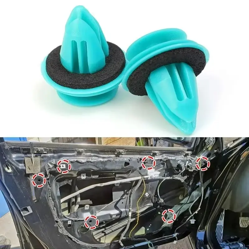 Green Nylon Retaining Clip for Toyota Bumper Door Buckle Car Interior Accessories Auto Vehicle Retainer Fastener Rivet 20-100pcs