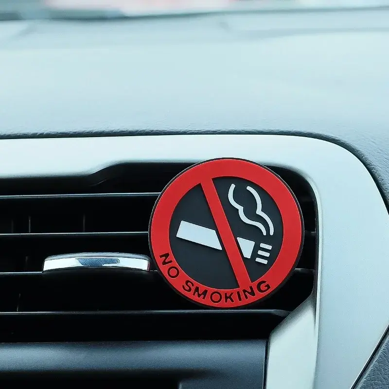 Universal Car Interior No Smoking Stickers Warning Logo Taxi Car Prevent Smoking Sign Sticker Home Wall No Smoking Sign Decal
