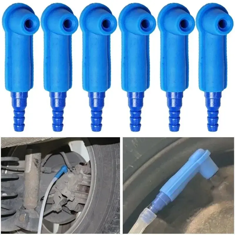 Motorcycle Car Brake Bleeder Joint Oil Bleeding Transfer Drained Kit Connector Tool Accessories Trucks Trailer Off Road 6/1pcs