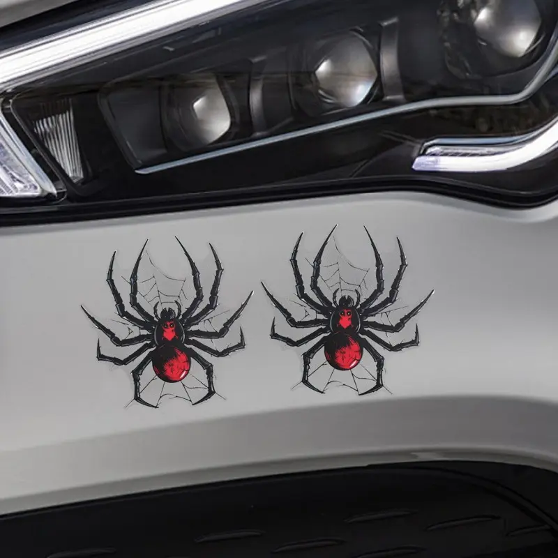 Car Waterproof Reflective Spider Web Sticker Spider Windshield Decal Sticker Scratch Masking Stickers Car and Decals Vinyl