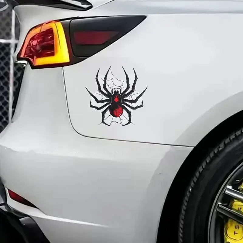Car Waterproof Reflective Spider Web Sticker Spider Windshield Decal Sticker Scratch Masking Stickers Car and Decals Vinyl