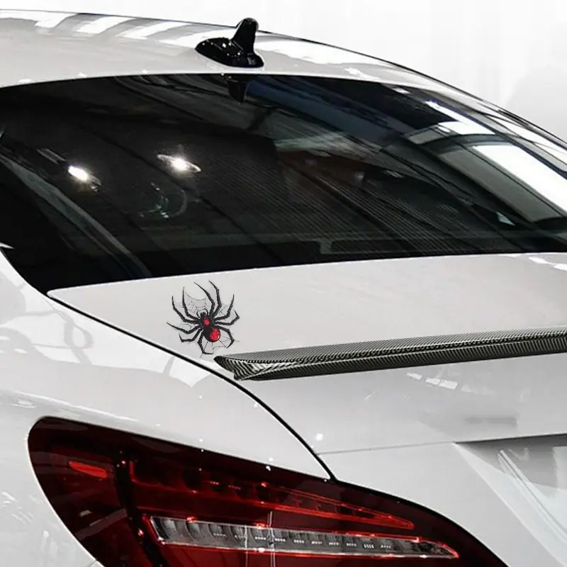 Car Waterproof Reflective Spider Web Sticker Spider Windshield Decal Sticker Scratch Masking Stickers Car and Decals Vinyl