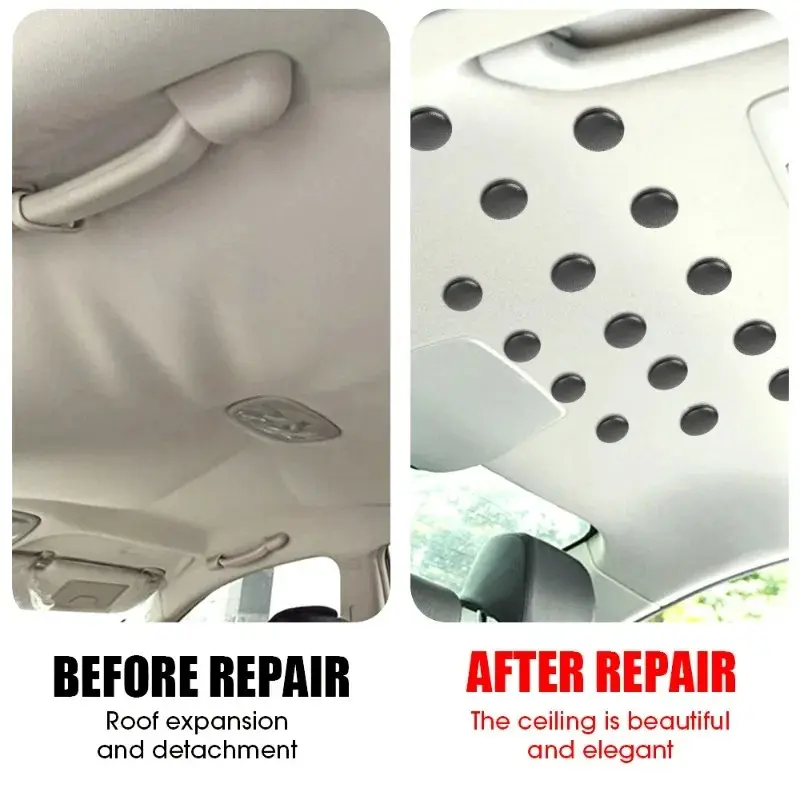 Car Roof Fasteners Roof Cloth Fall Off Repair Buckle Roof Cloth Drooping Fixed Buckle Car Interior Ceiling PU Leather