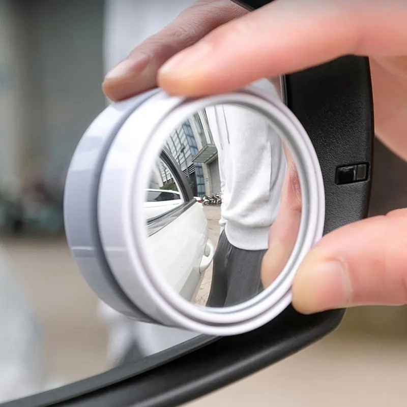 360 Degree Adjustable Blind Spot Mirror Car Auxiliary Rearview Convex Mirror Round Frame Wide Angle Mirrors for Car Reverse