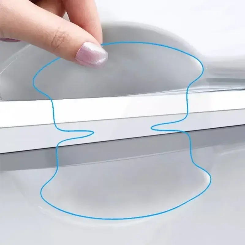 Universal Invisible Car Door Handle Protective Sticker Cars Handles Anti-collision Protection Strip Automotive Accessories