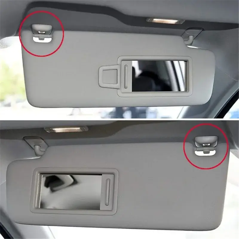 4/2pcs Car Sun Visor Retainer Hook Fastener Clip Holder Bracket for Audi A1 A3 A4 A5 Q3 Q5(8E0 857 562)A7 B6 B7 B8 S4 S5 Holders