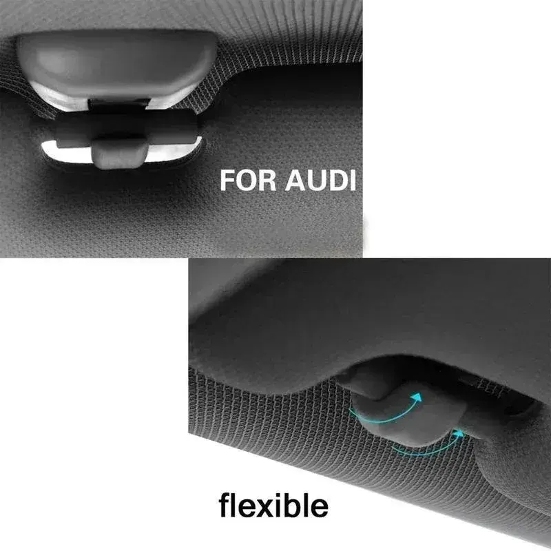 4/2pcs Car Sun Visor Retainer Hook Fastener Clip Holder Bracket for Audi A1 A3 A4 A5 Q3 Q5(8E0 857 562)A7 B6 B7 B8 S4 S5 Holders