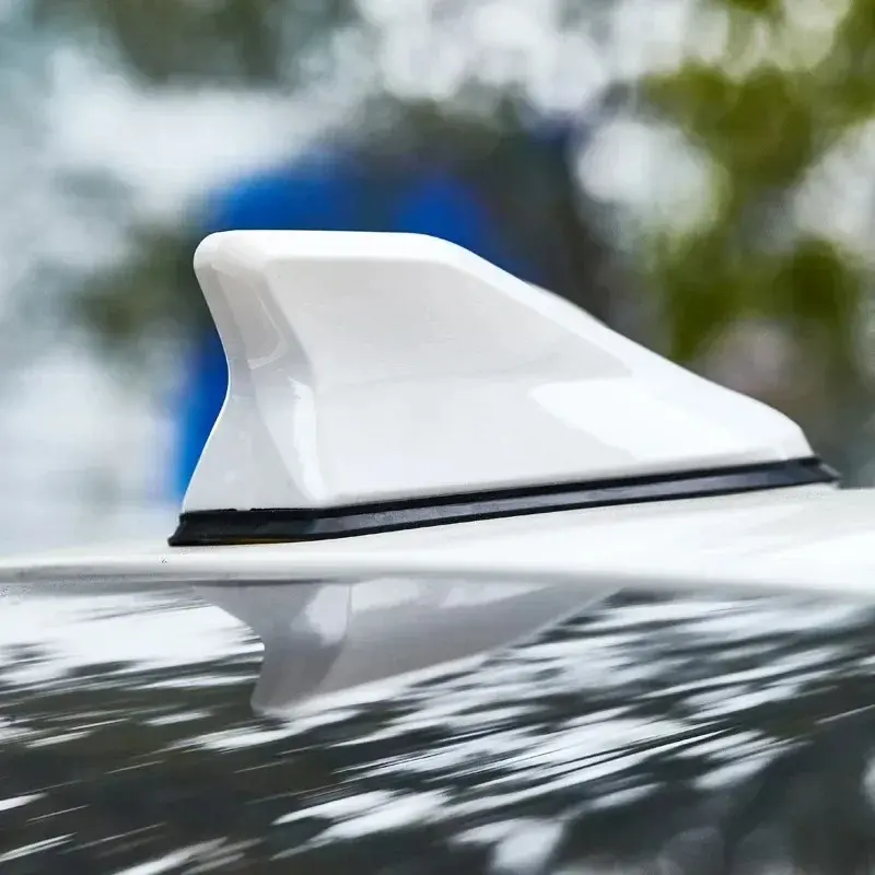 Universal Shark Fin Antenna for Car No Drilling Required Radio Signal Booster Rear Roof Styling Spoiler Decor Accessories