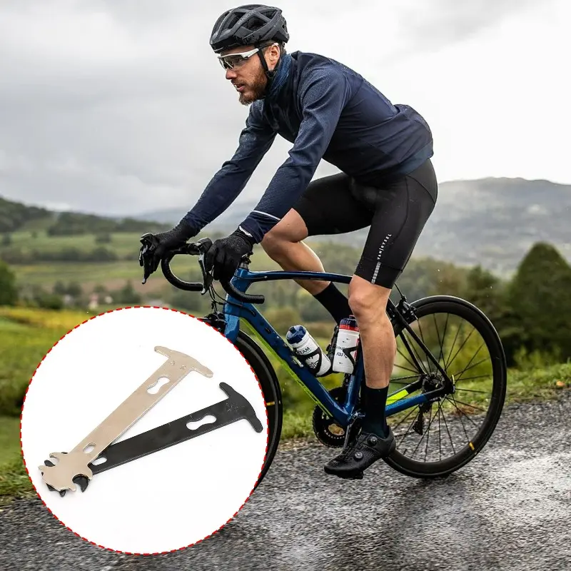 Bike Chain Wear Indicator Chain Checker Gauge Measure Repair Tool Ruler for Road Mountain Motorcycle Bicycle Chain Test Caliper