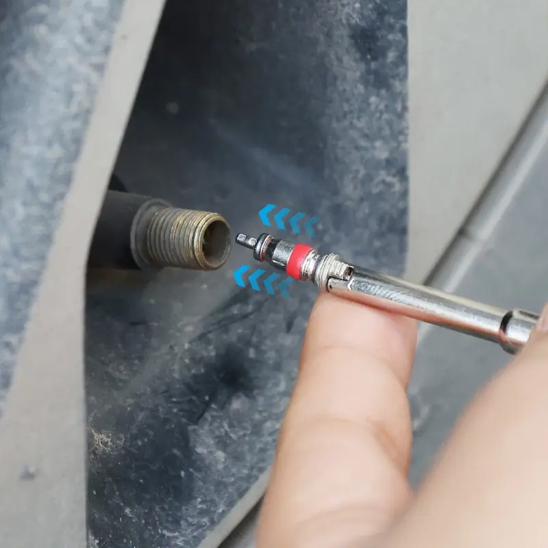 Car Bicycle Slotted Handle Tire Valve Stem Core Remover Screwdriver Tire Repair Install Tool Kit Auto Motorcycle Accessories