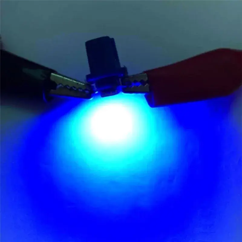 10PCS T5 B8.5d LED Light Car Dashboard Bulbs Cars Interior Instrument Panels Lamp Accessories Wedge Dash Side Switch Lamps 12V