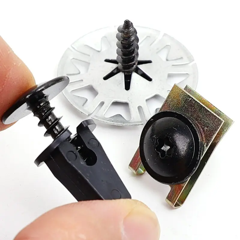 Car Undertray Guard Engine Under Cover Hood Snap Fixing Clips & Screws 8D0805960 8D0805121 for AUDI A4 A6 for VW Passat B5