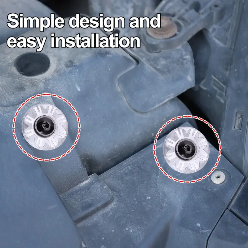 Car Undertray Guard Engine Under Cover Hood Snap Fixing Clips & Screws 8D0805960 8D0805121 for AUDI A4 A6 for VW Passat B5