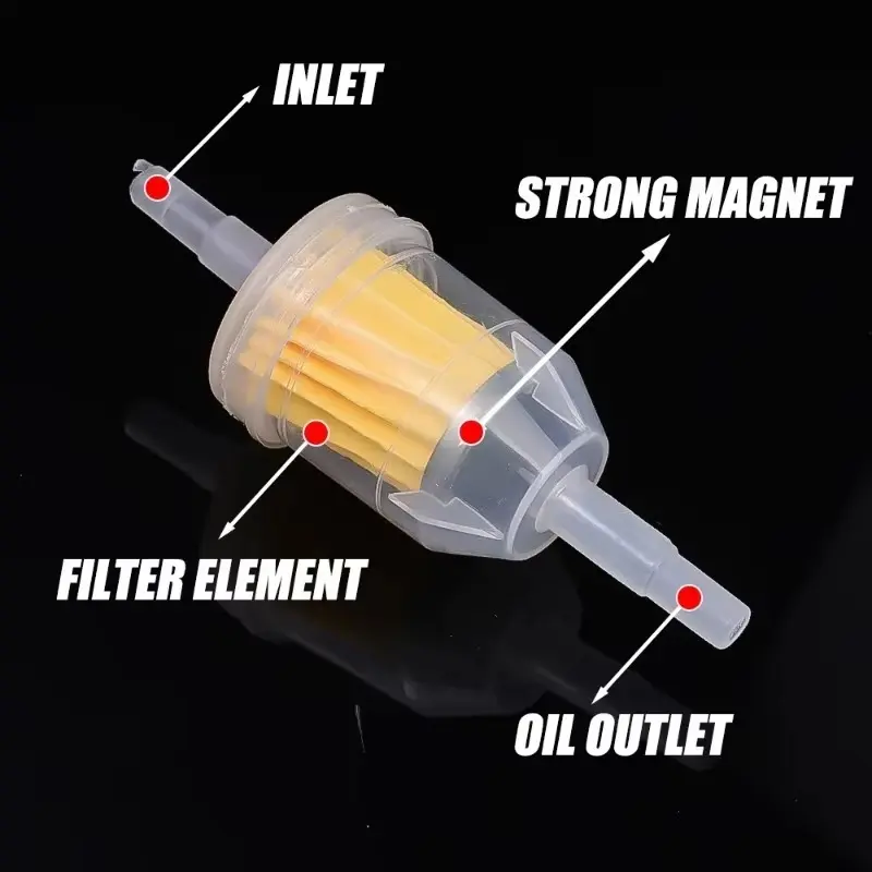 1-6pcs Car Gasoline Oil Filter Pipes Universal Inline Gas Fuel Filter for Small Engine Lawn Mower Motorcycle Accessories 6MM-8MM