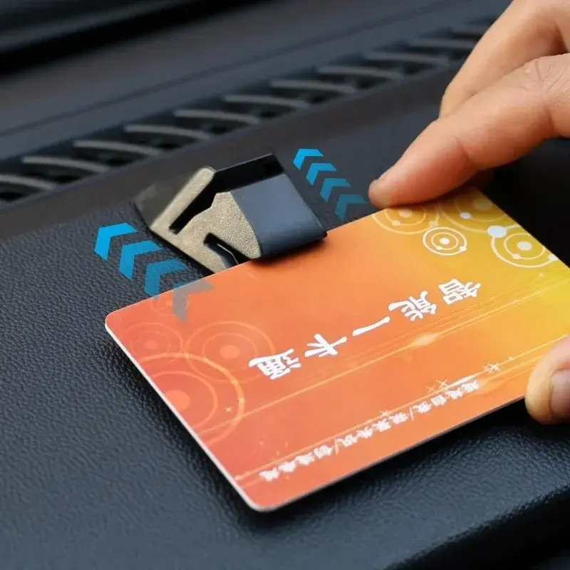 Multifunctional Car Card Clamp Parking Card Fixed Holder Clip Auto Accessories Car Temporary Parking Card Ticket Holder