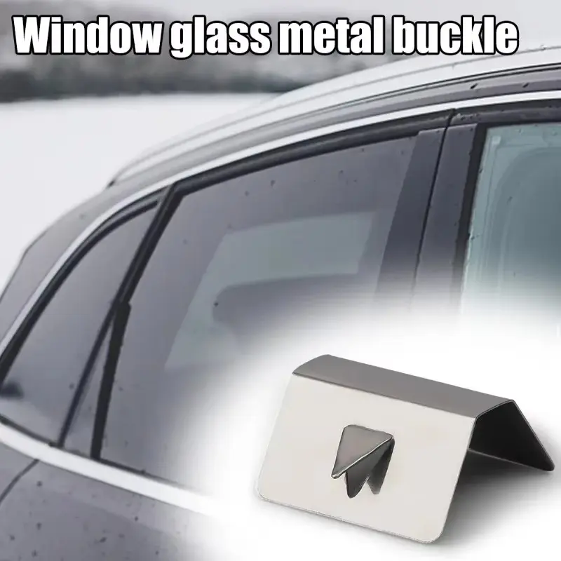 Universal Wind Rain Deflector Channel New Metal Retaining Clips Stainless Steel Car Wind Rain Deflector Sned Clips Clamp