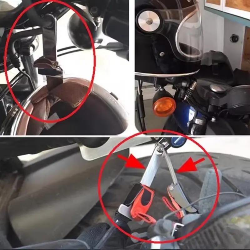 2pcs Motorcycle Helmet Lock Buckle Anti-theft Quick Release Fastener Secure Connector for Dirt Bike ATV Motorcycle Accessorie