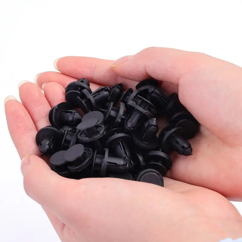 Auto Bumper Clips 8mm Black Plastic Rivets Fasteners for Car Door Panel Fender Liner Repair Tools 20/40/60/80/100pcs