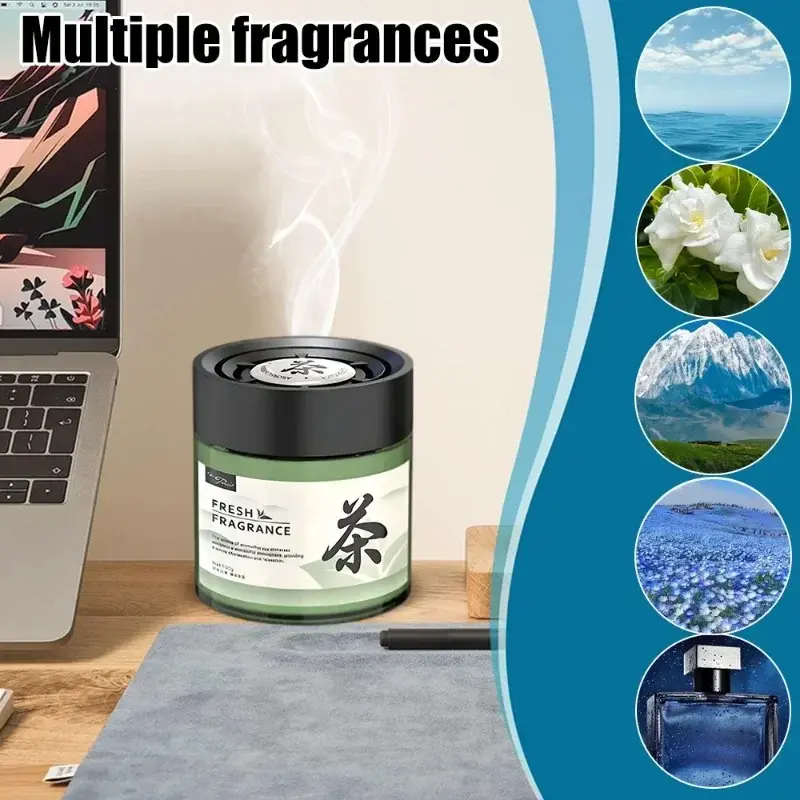 Car Air Freshener Solid Oriental Gardenia Jasmine Oolong Tea Fragrance Auto Interior Perfume Diffuser Car Deodorant Accessories