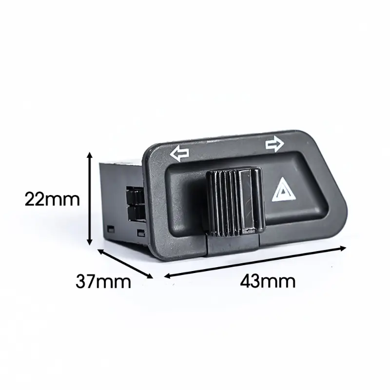 Motorcycle Warning Light Dual Flash Switch Plastic Indicator Light Button Turn Signal Starter Vehicle Modification Accessories