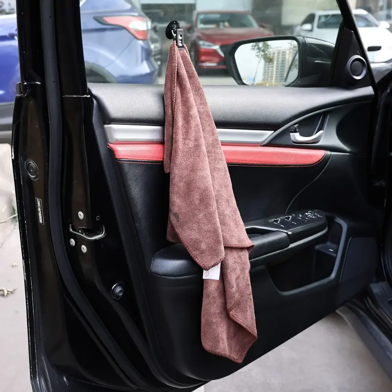 Car Interior Window Clip Mount Black Suction Cap Clip Plastic Sucker Removable Holder for Sunshade Curtain Towel Ticket