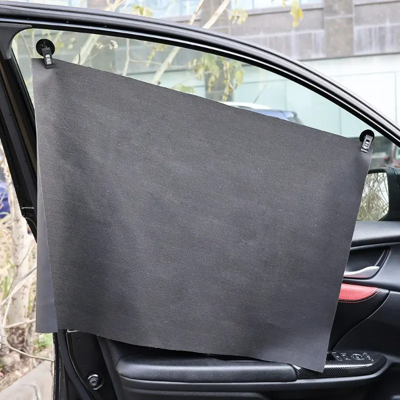 Car Interior Window Clip Mount Black Suction Cap Clip Plastic Sucker Removable Holder for Sunshade Curtain Towel Ticket