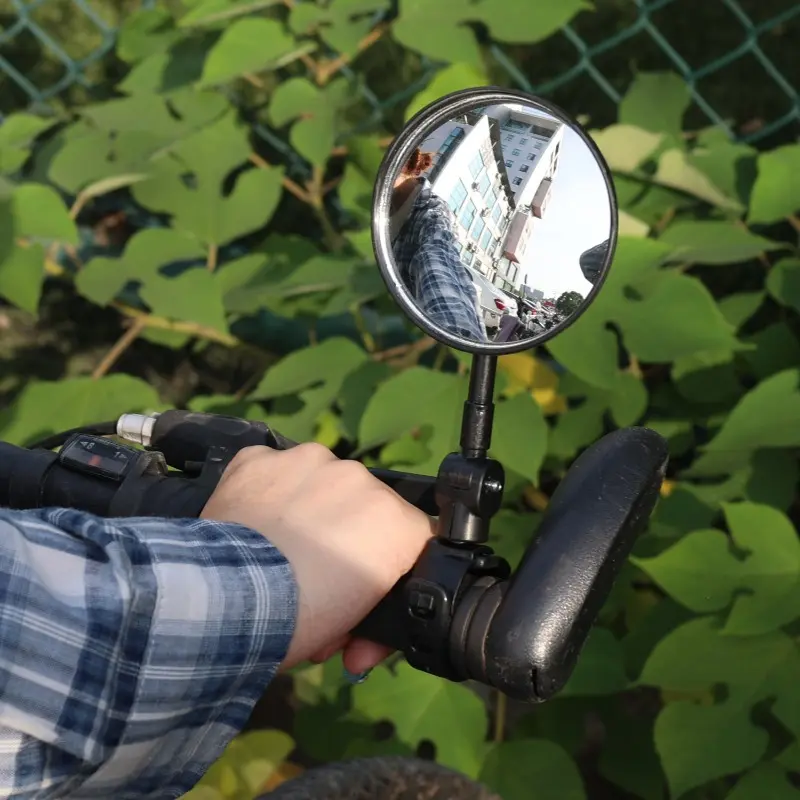 Extended Motorcycle Rearview Mirror Bicycle 360°Adjustable Rotate Convex Wide Angle Cycling Handlebar Rear View Mirrors