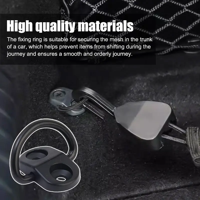 Cargo Net Floor Hook Auto Fastener Rear Trunk Boot Cargo Floor Net Tie Down Hook Ring Loop Hang Flat Screen Net Fix Kit