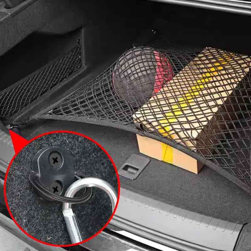 Cargo Net Floor Hook Auto Fastener Rear Trunk Boot Cargo Floor Net Tie Down Hook Ring Loop Hang Flat Screen Net Fix Kit