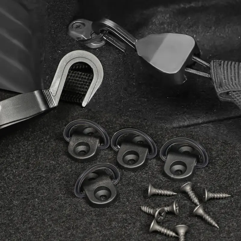 Cargo Net Floor Hook Auto Fastener Rear Trunk Boot Cargo Floor Net Tie Down Hook Ring Loop Hang Flat Screen Net Fix Kit