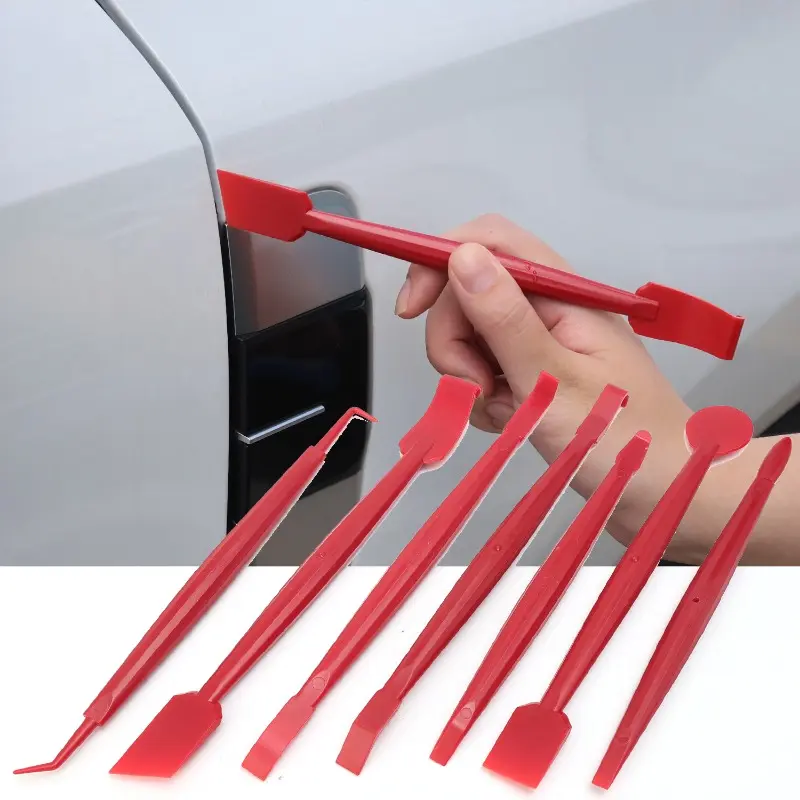 Car Film Seam Trimming Tool Precise Edging No Bubbles Film Tool Toughness Scratch-resistant Scraper Maintenance Accessories 7Pcs