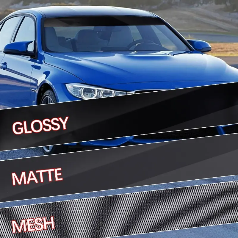 Car Sunshade Stickers Auto Front Windshield 3D Vinyl Film Rear Gear Sunshade Decorative Decals Stickers Auto Decorative Sticker