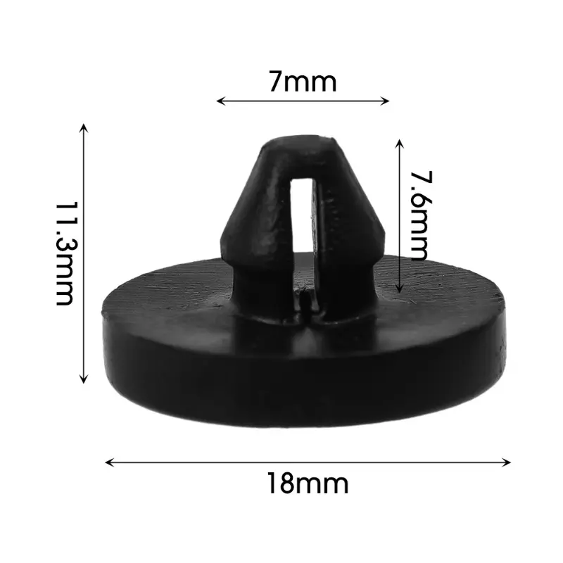 24-12pcs Car Brake Pedal Stopper Stop Lamp Switch Rubber Cushion Pada Fastener Clip Car Interior Accessories 90541-06036 Parts