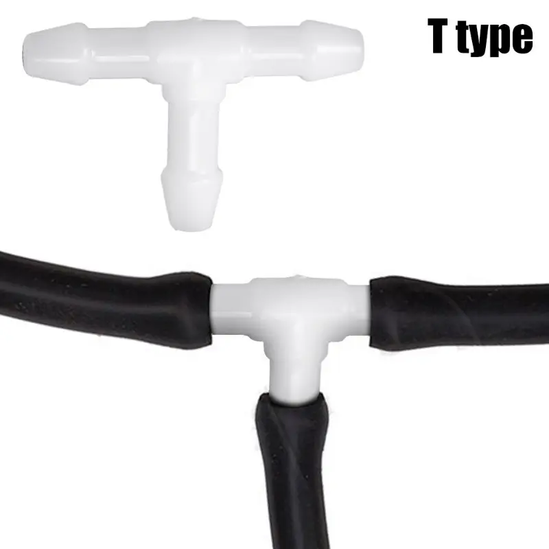 10-30x Car Wiper Spray Pipe Joint T Y I Type Windshield Washer Pipe Nozzle Wiper Cleaning Water Hose Tube Joint Car Accessories