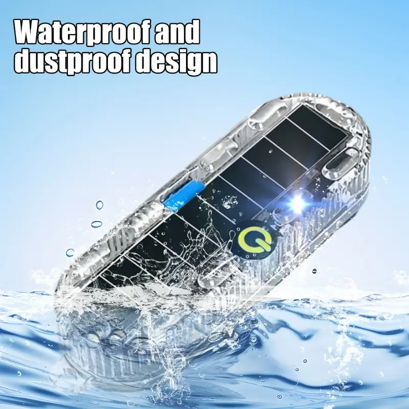 Wireless LED Solar Strobe Light Waterproof for Motorcycle Car Bike Truck Anti-collision Warning Light Signal Lamp 1/2pcs