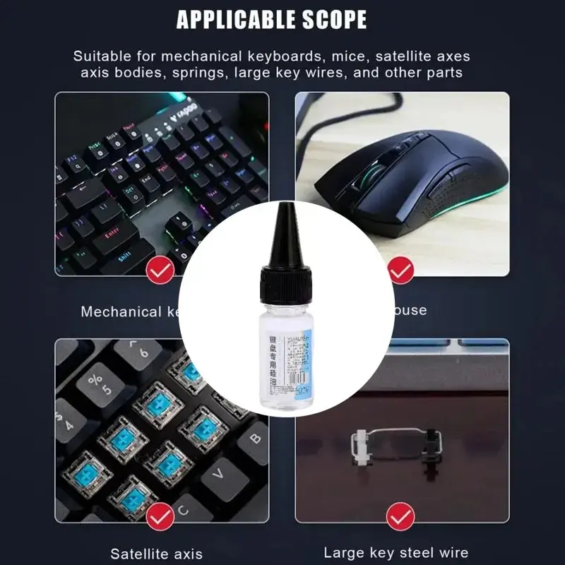 Mechanical Keyboard Mouse Computer Lubricant for Keycaps Switche Satellite Axes Positioning Axes Mechanical Friction Lubrication