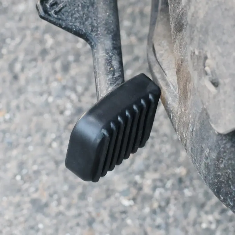 Black Rubber Motorcycle Stand Pad Motorcycle Side Stand Kickstand Foot Extension Support Foot Pad Base Motorcycle Accessory