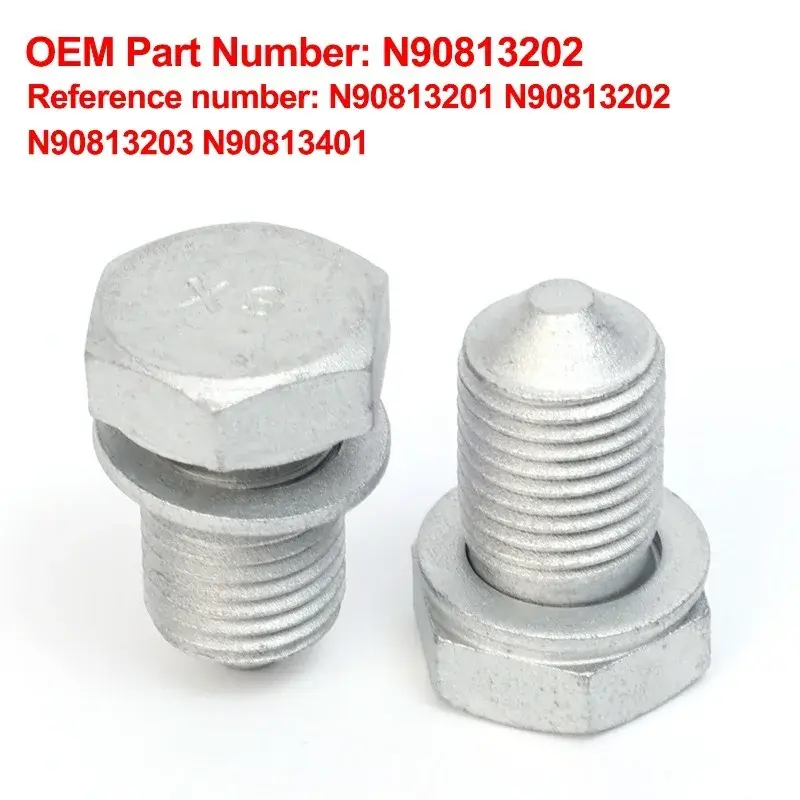 Engine Pan Oil Drain Screw Bolt N90813202 for VW Eos Golf Passat Jetta Tiguan for Audi A4 Q5 TT A6 Transmission Nuts & Bolts